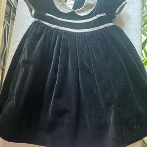 Strasburg Black and Silver  100%cotton velvet and silk silver accents